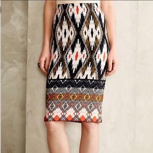 Anthropologie Maeve fitted skirt